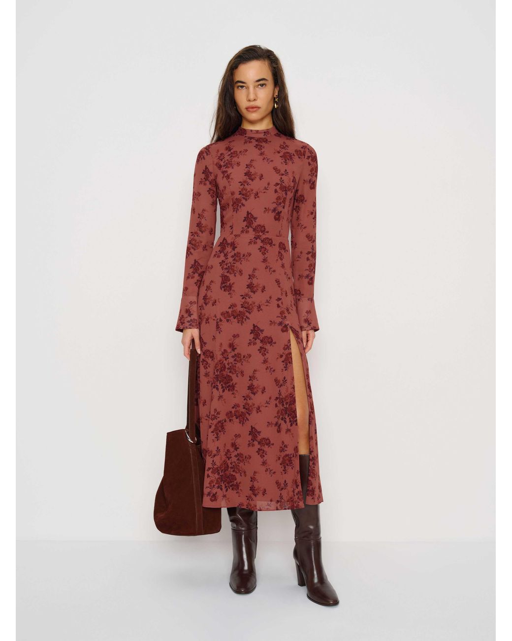 Reformation Red Micayla Dress