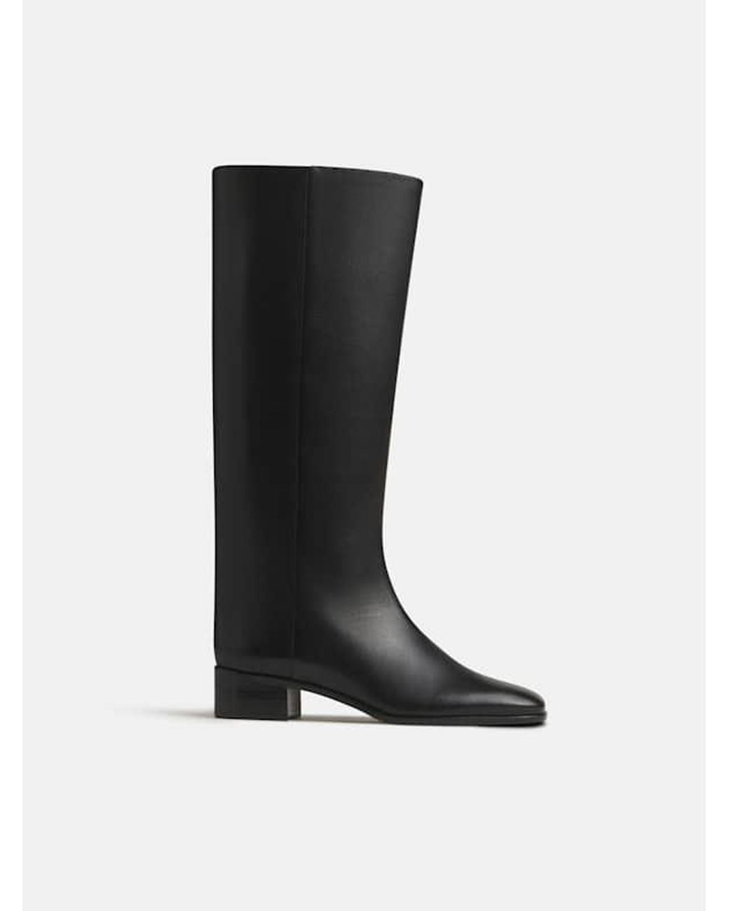 Reformation Gray Inez Knee Boot Leather 5