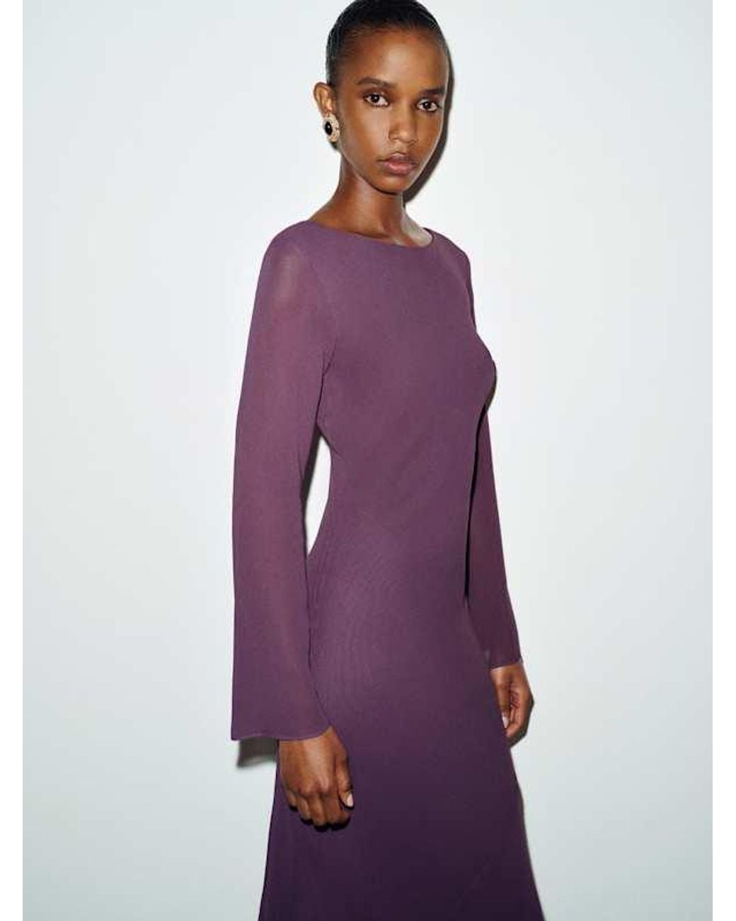Reformation Purple Esra Dress