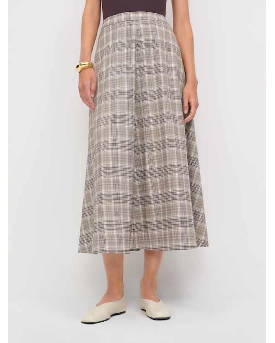 Reformation White Peony Skirt Check 0