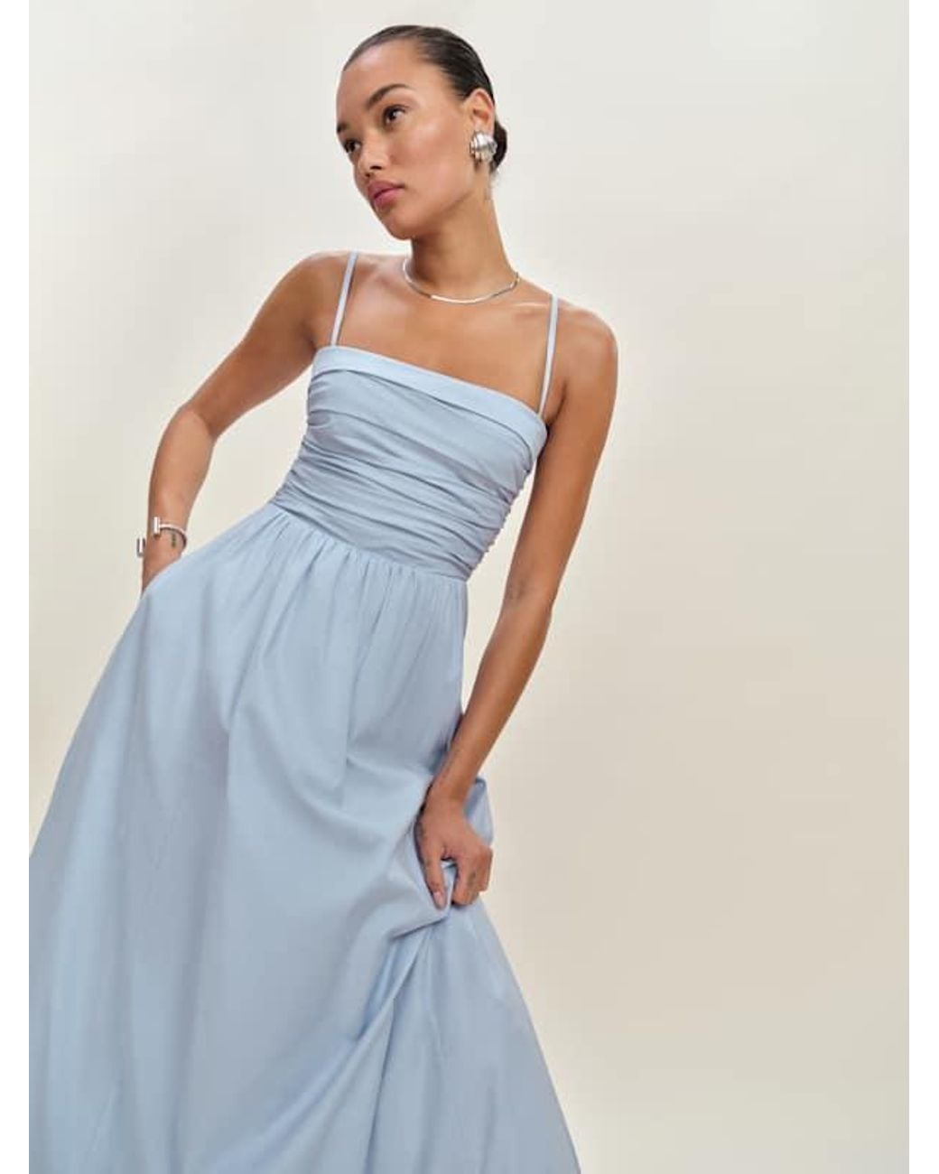 odd muse gold dress Odd Muse - The Ultimate Muse Pearl Drop Sleeveless Dress White (Size L –  Goldie's main image 1