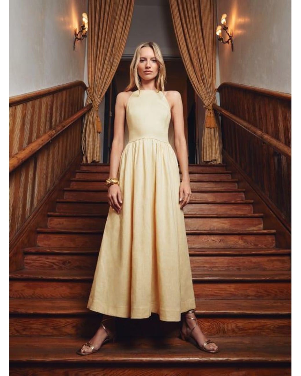 long skirt dresses Women A-Line Pure Color Long Skirt 4090  Xiaolizi