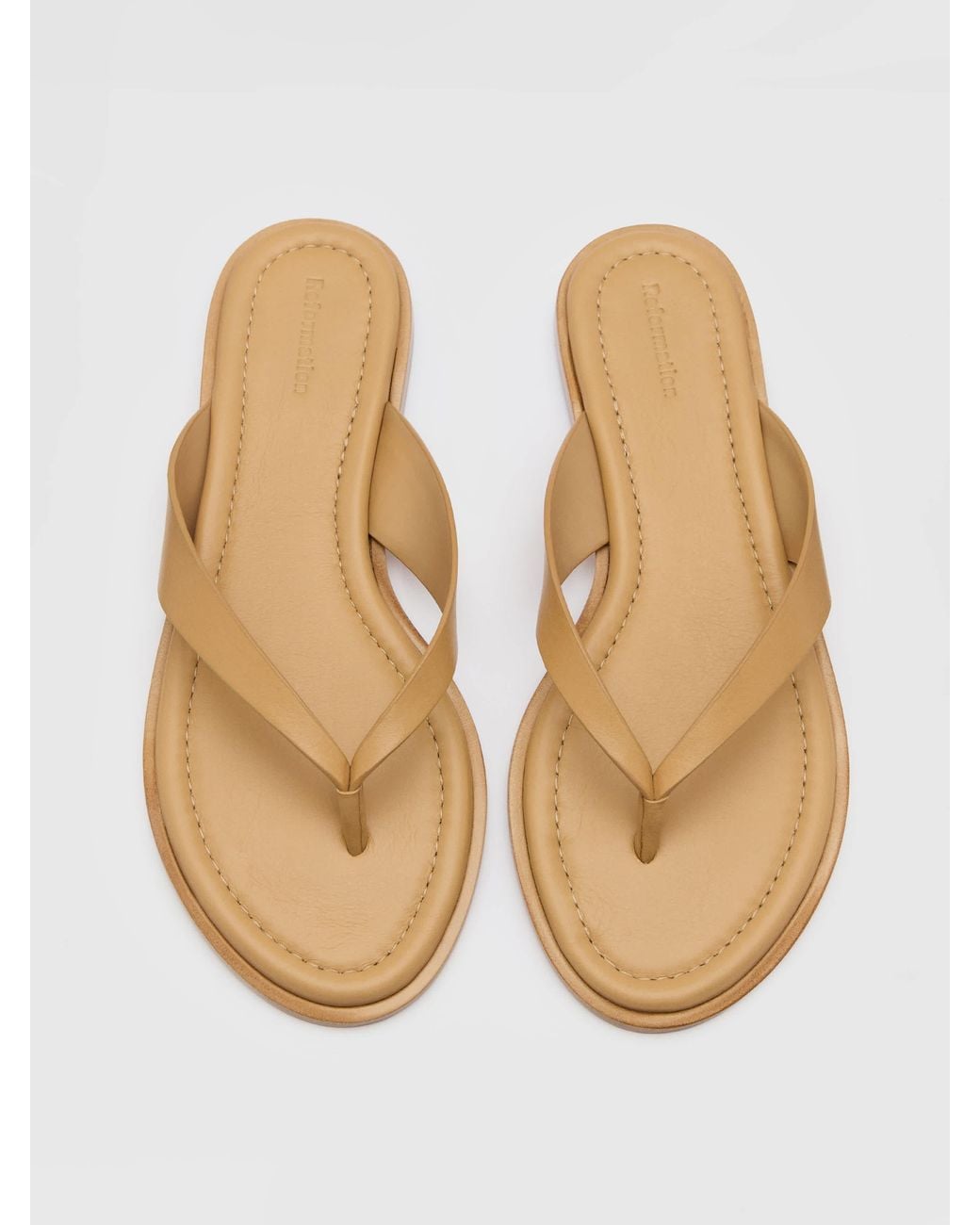 Reformation Natural Jessie Thong Sandal 5