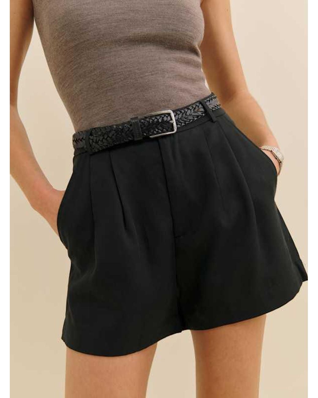 Reformation Black Mason Short