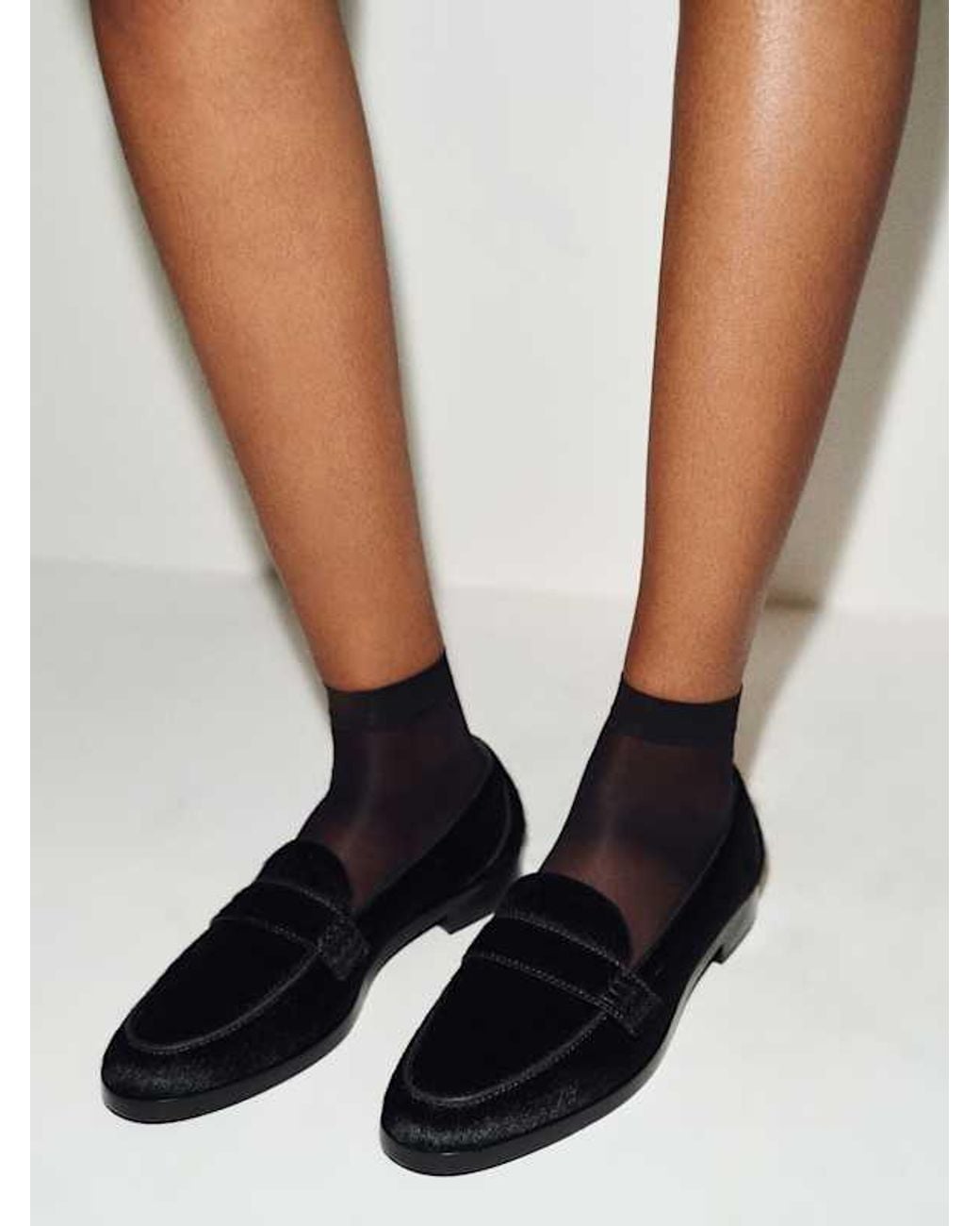 Reformation White Kaylee Loafer Haircalf 5