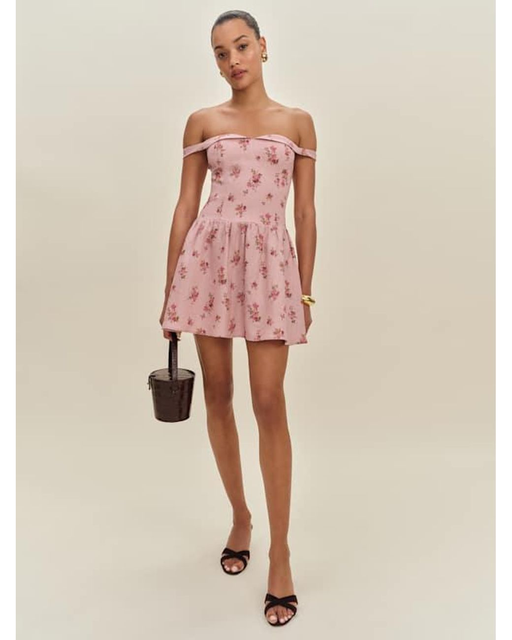 Reformation Sora Linen Dress 2 in Pink | Lyst UK Reformation Sora Linen Dress 2 in Pink | Lyst UK