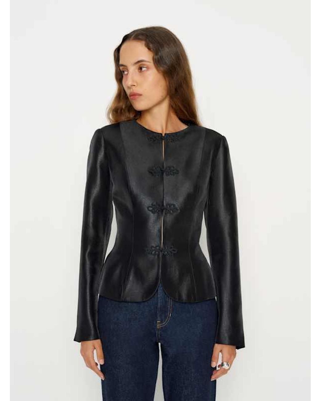 Reformation Blue Regin Jacket