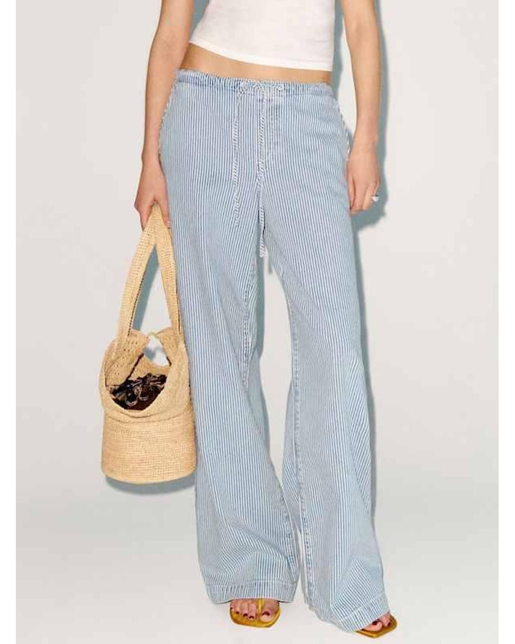 Reformation White Sheba Denim Pant