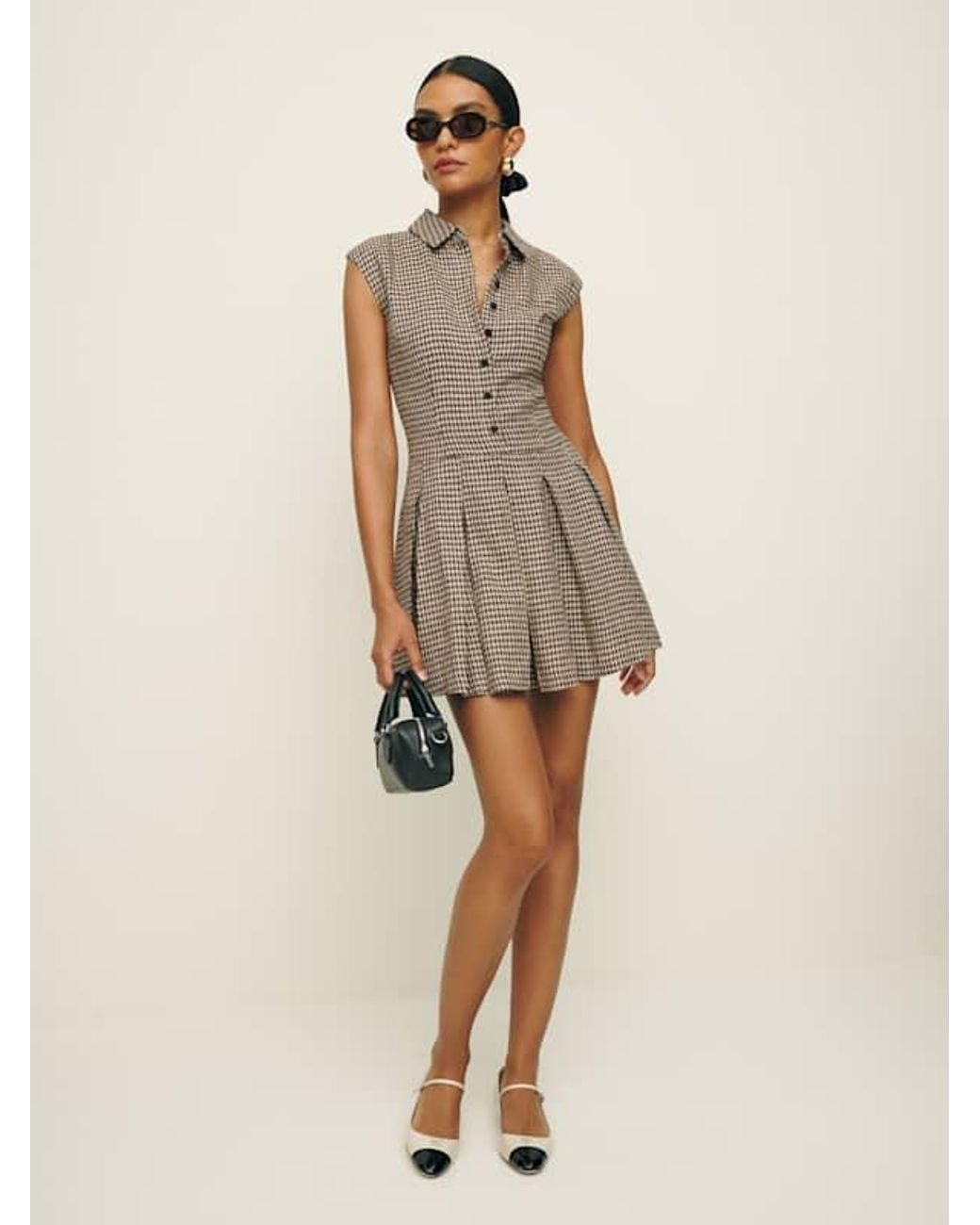 Reformation Arella Linen Dress in Natural | Lyst