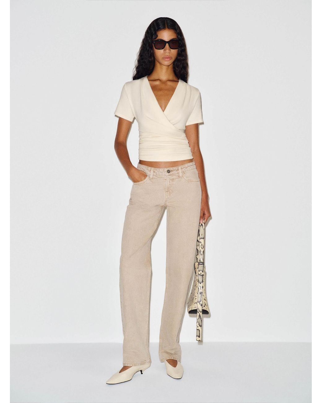 Reformation Natural Larah Knit Top