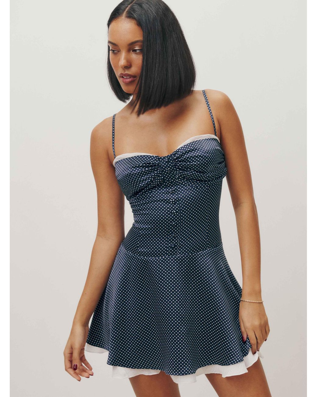 most flattering cocktail dresses for plus size Lillian Embroidered Dress -Kiyonna Patch Dress Blue White, Color:Blue Floral SL50 FEB 2025