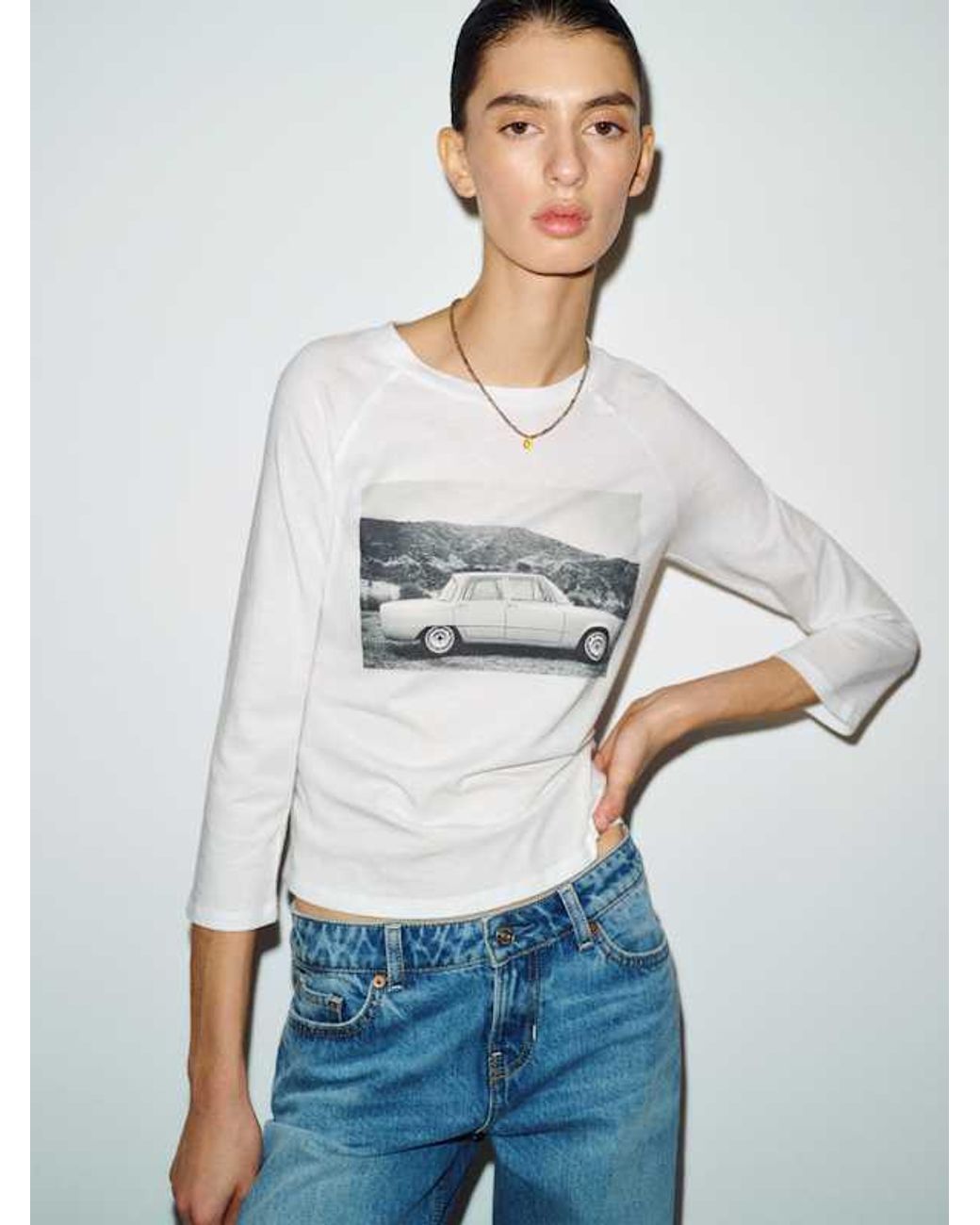 Reformation Blue Noelle T-Shirt