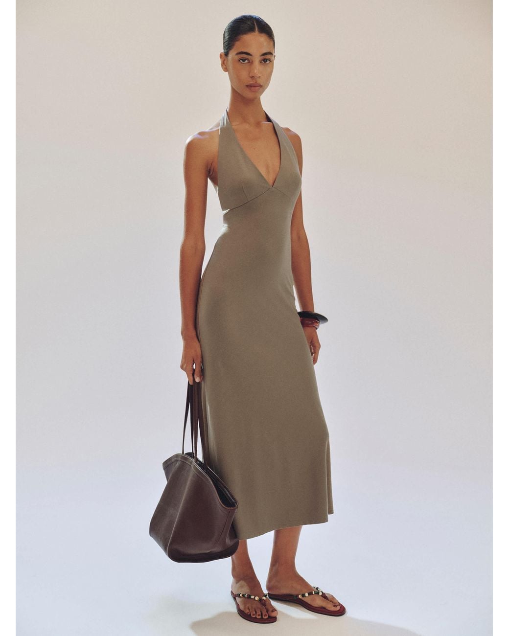 Reformation Natural Anaya Knit Dress