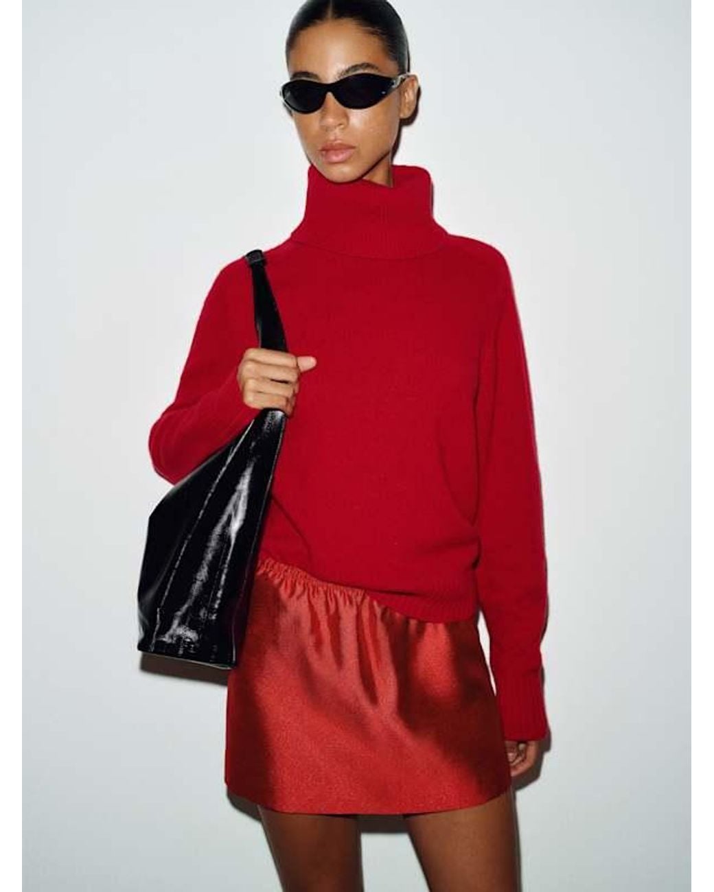 Reformation Red Elva Skirt
