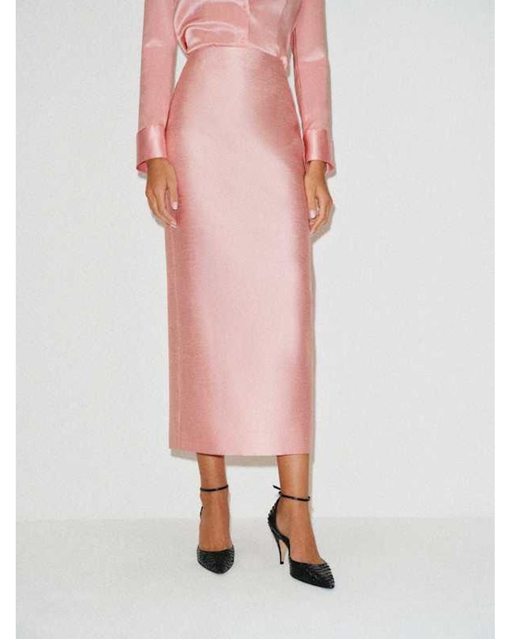 Reformation Pink Lydia Skirt