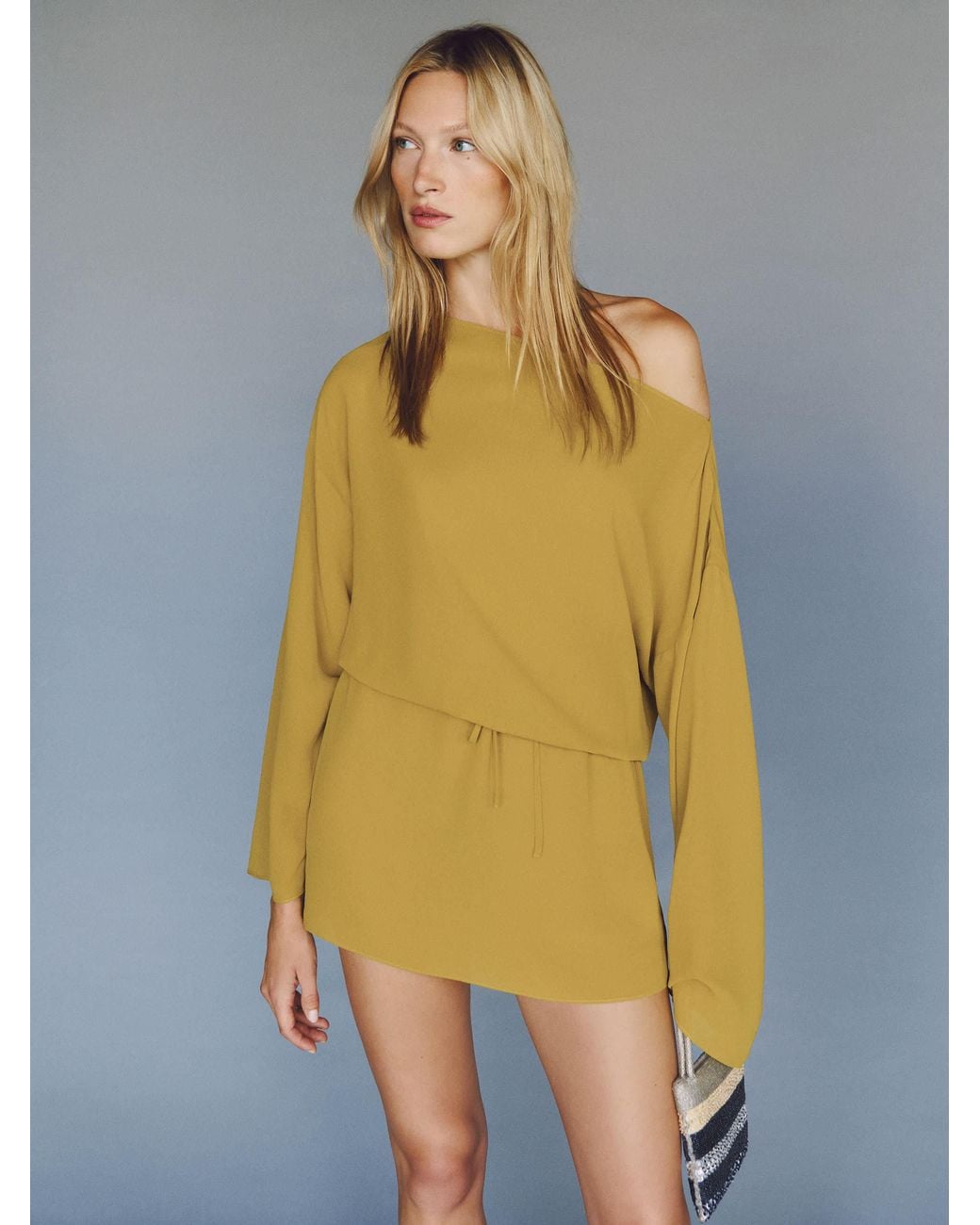 Reformation Yellow Evania Dress