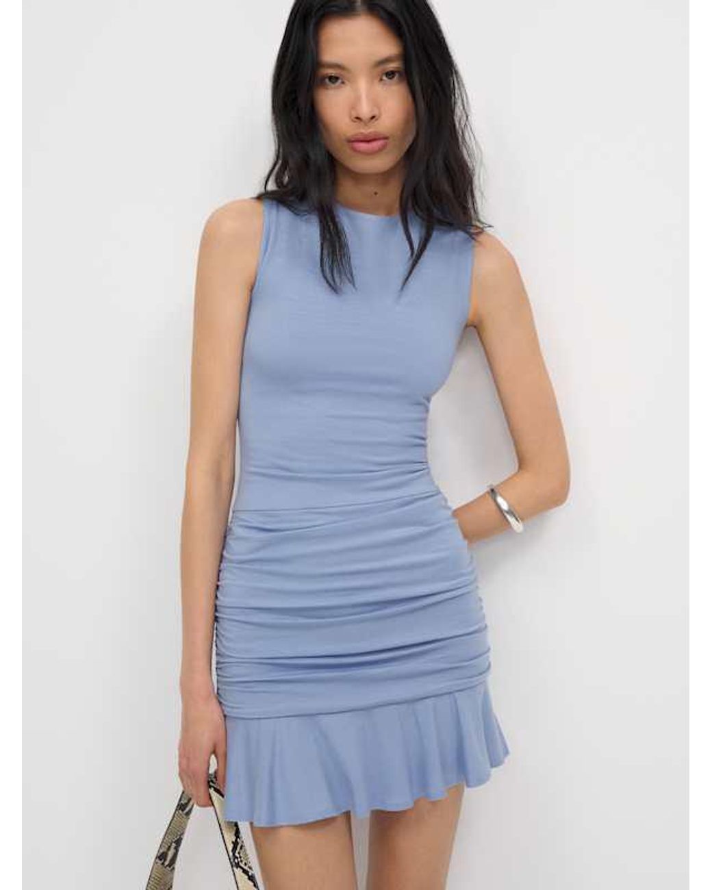 amelia knit dress reformation Reformation Amelia Knit Dress in Natural