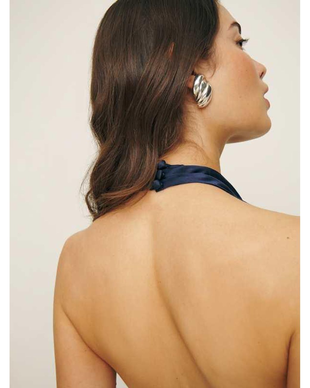 Reformation Blue Daniela Silk Dress 0