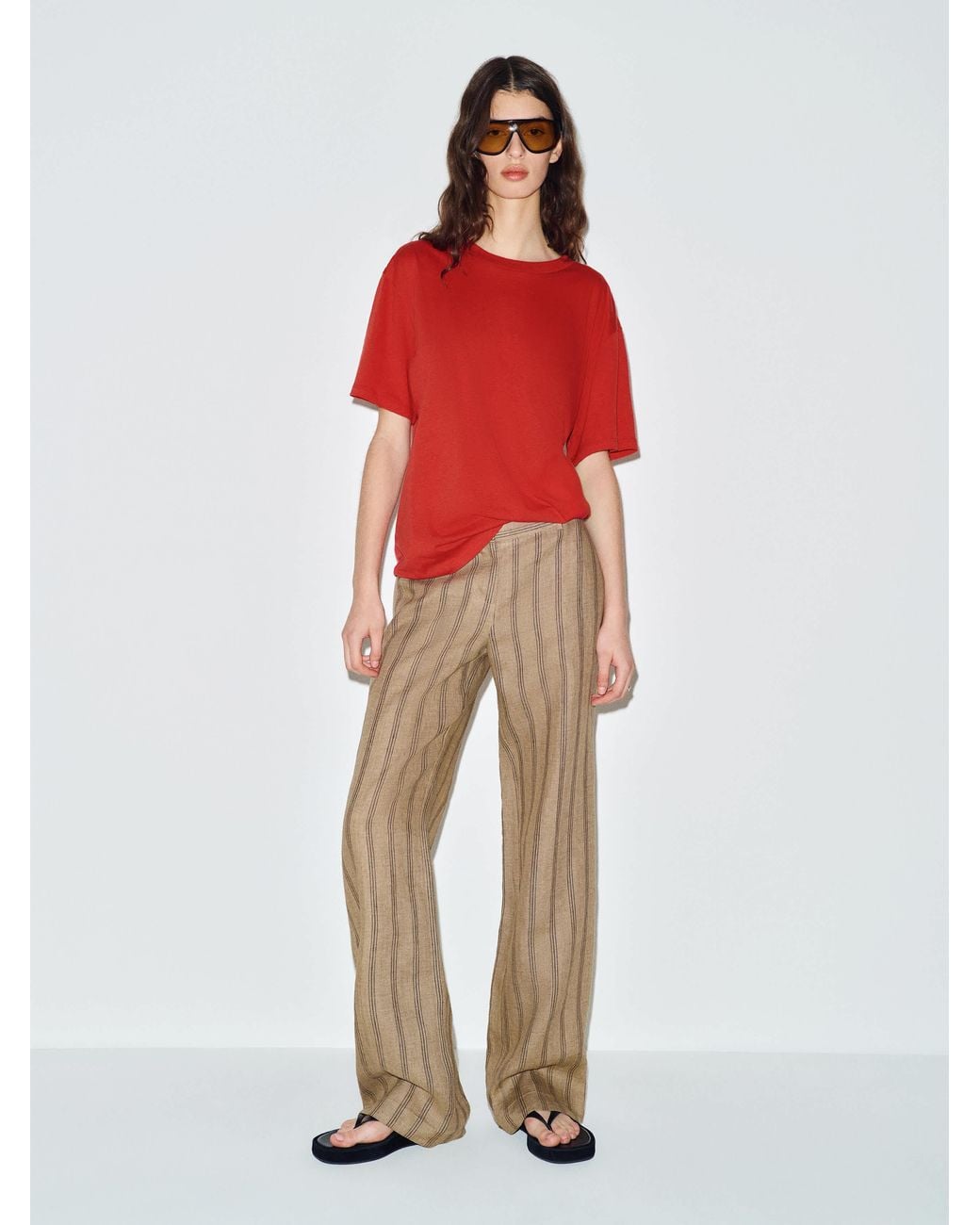 Reformation Red Liam Oversized T-Shirt