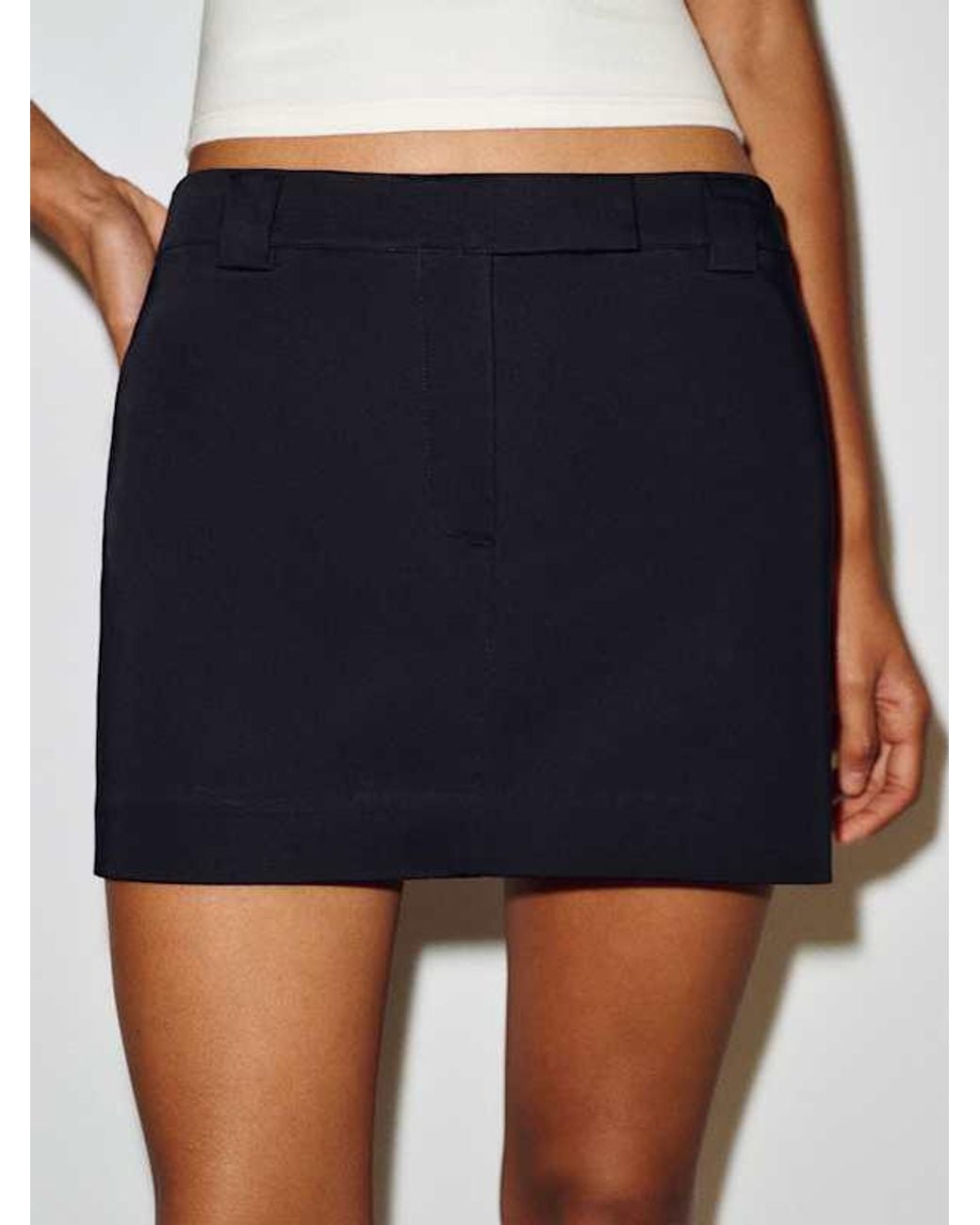 Reformation White Romee Skirt 0