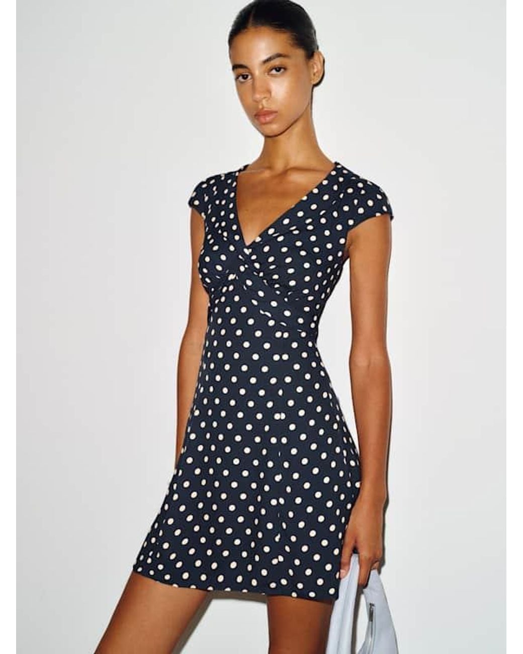 Reformation Blue Vianne Dress 0
