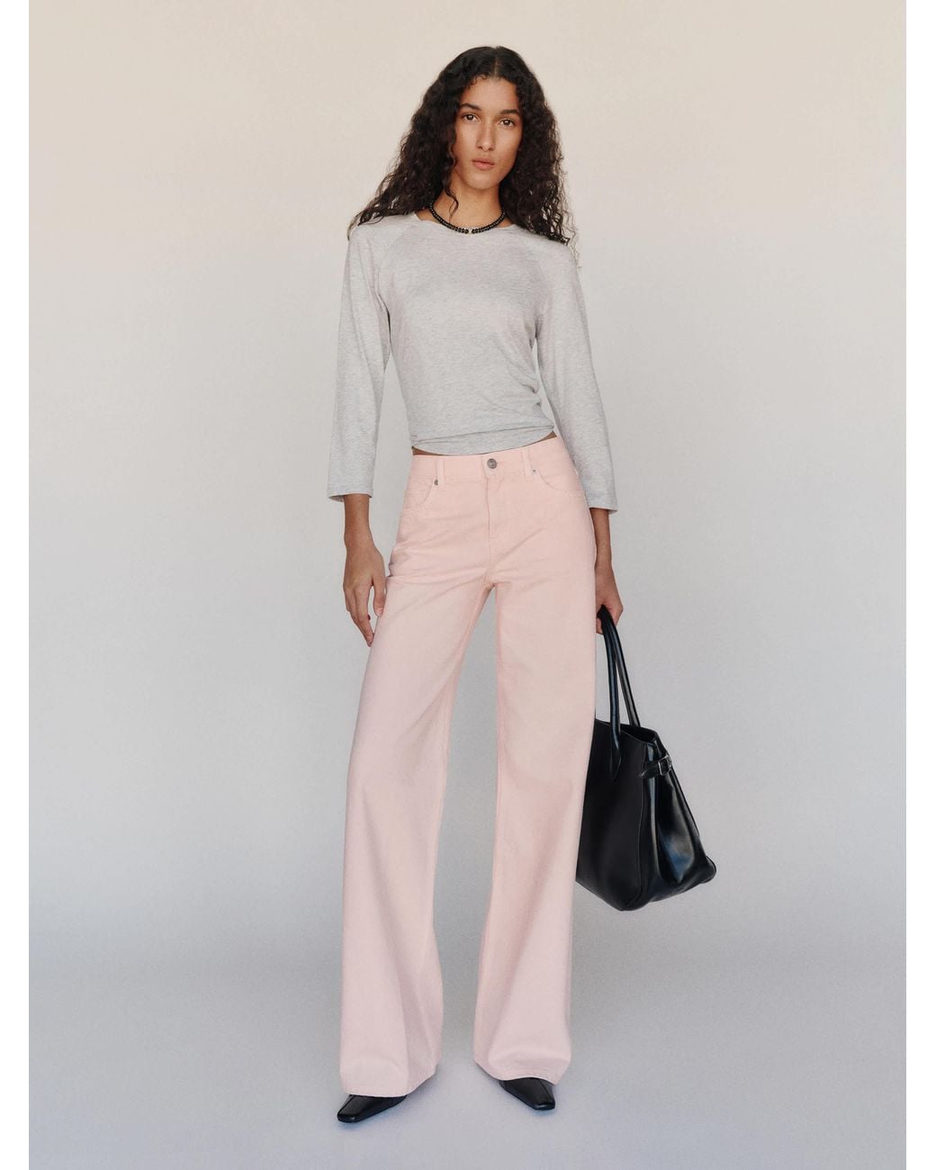 Reformation Natural Cary Low Rise Slouchy Wide Leg Jeans Denim