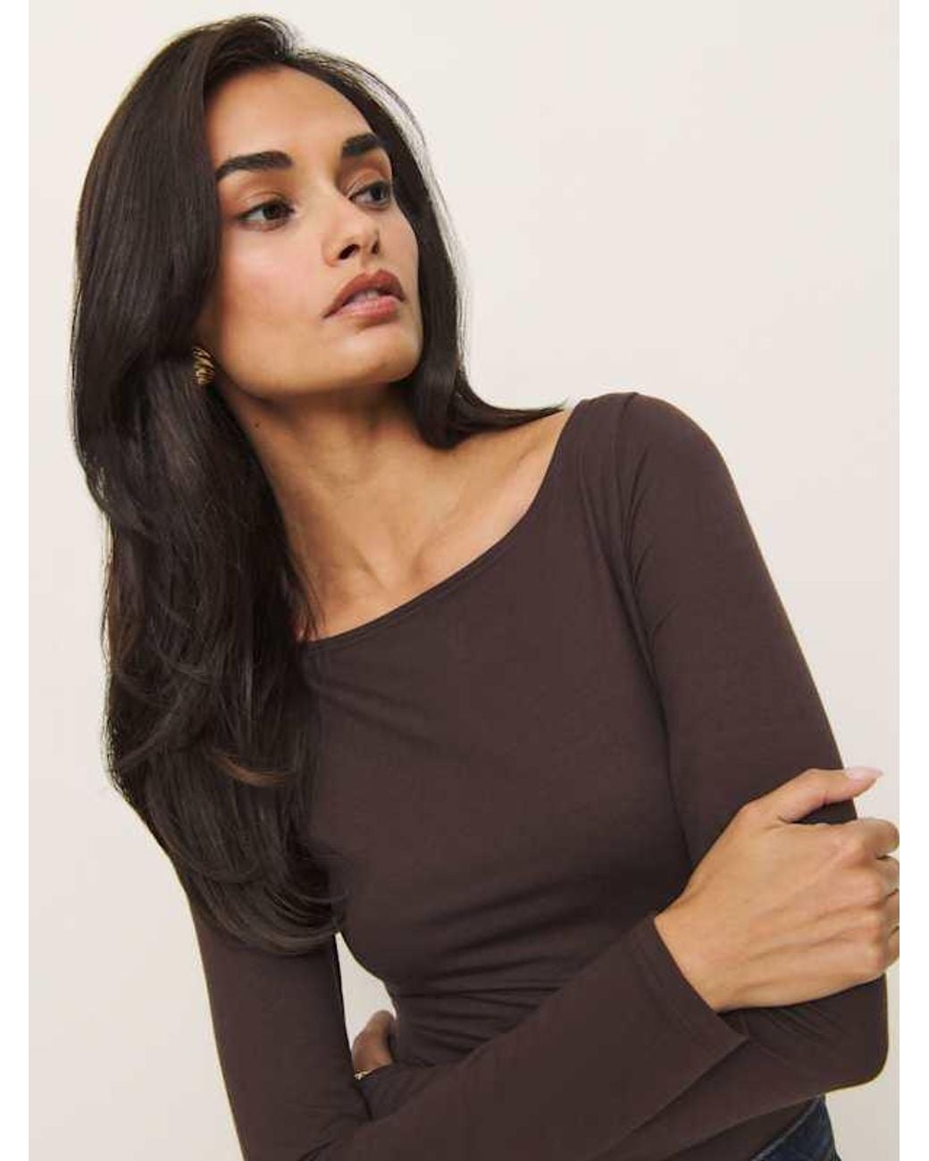 Reformation Blue Wiley Knit Top