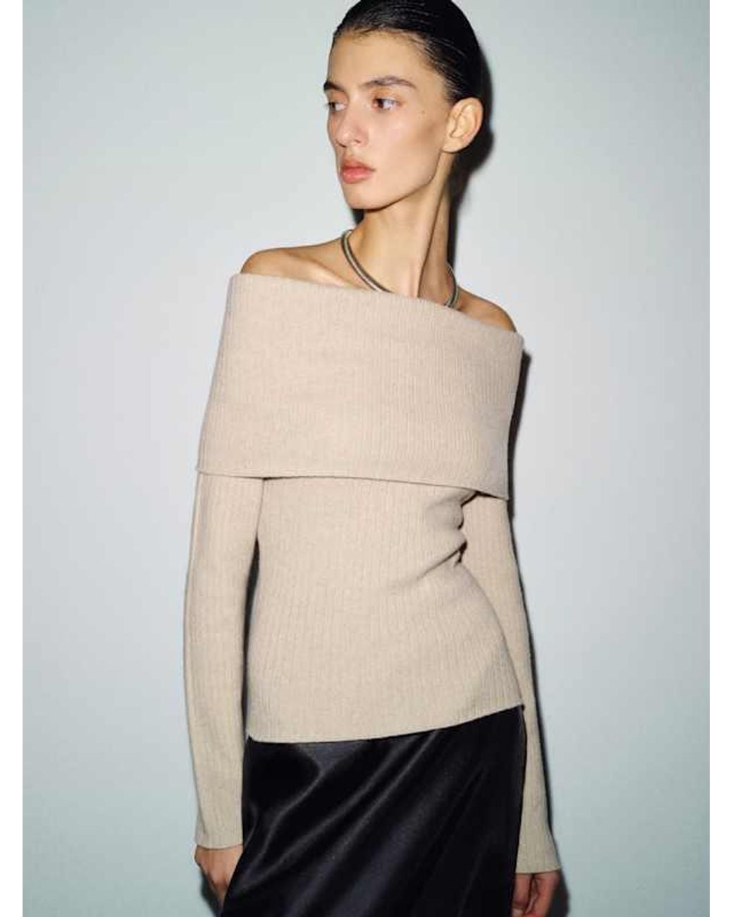 Reformation White Nina Cashmere Sweater