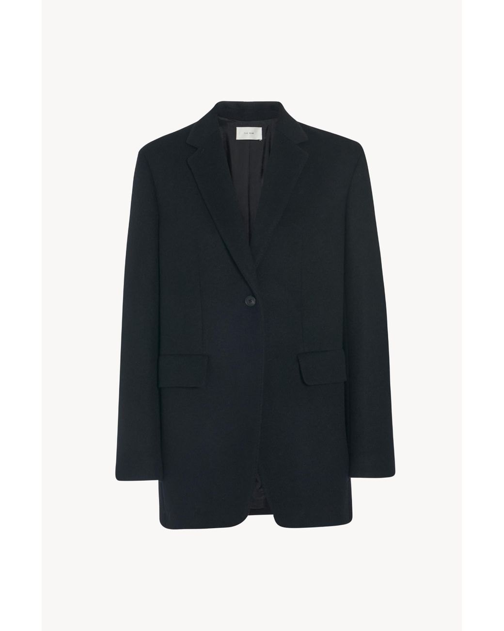 The Row Obine Jacket In Wool And Cashmere in Black - Lyst