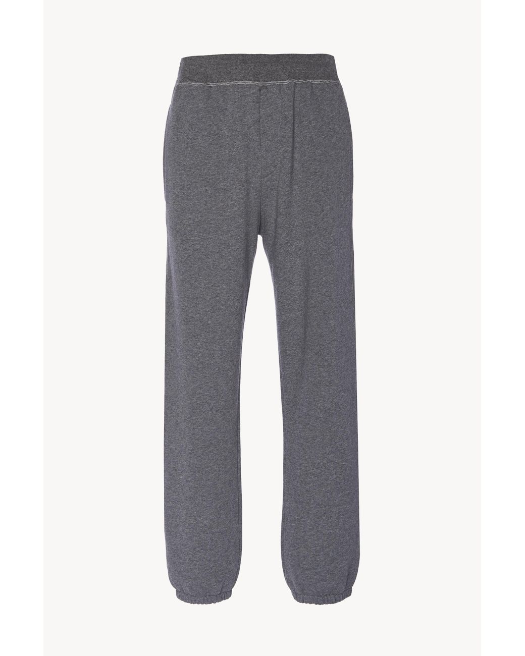 The Row Olin Jogger Pant In Cotton in Grey Melange (Gray) for Men - Lyst