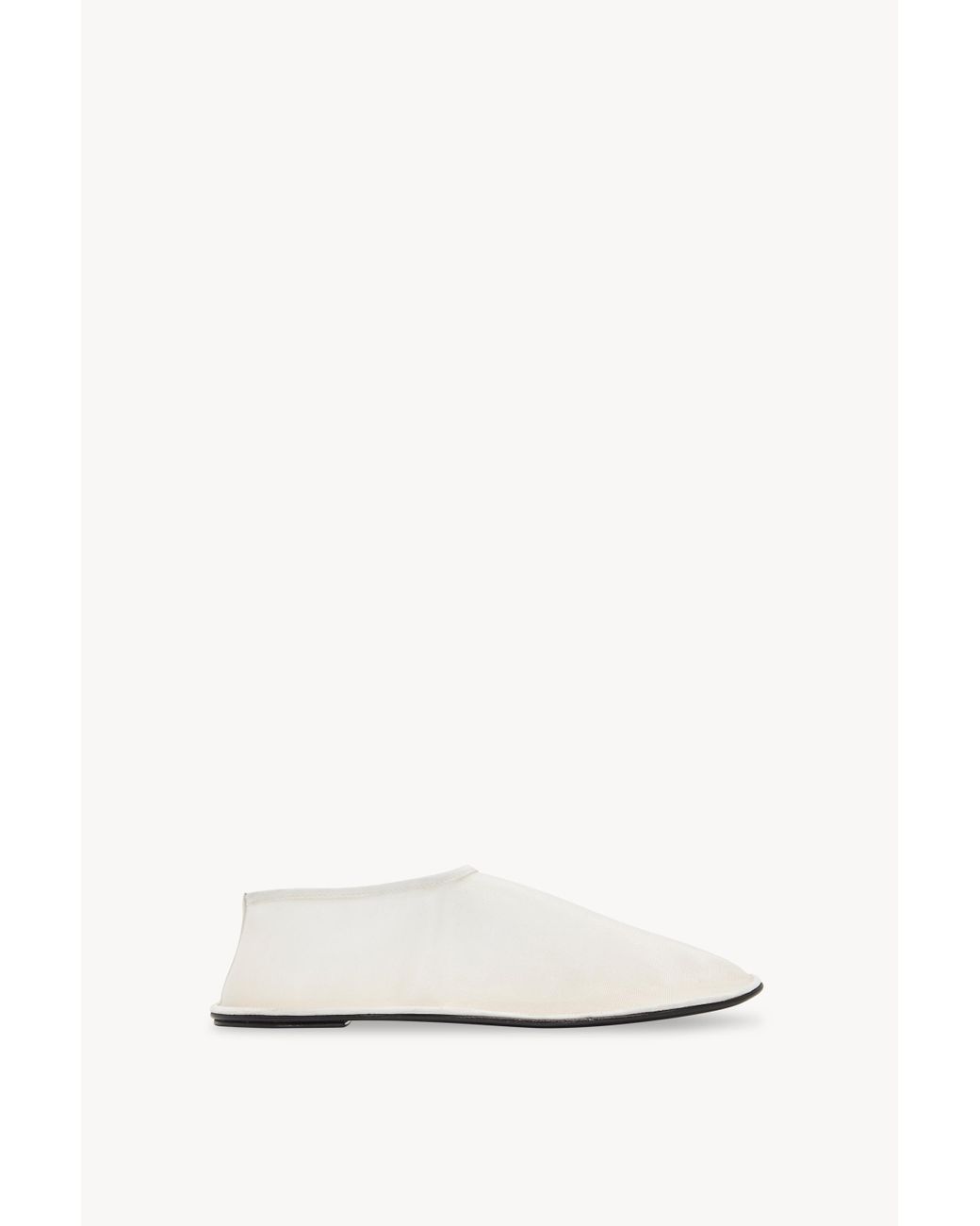 The Row Sock Mesh Slipper Flats in White | Lyst