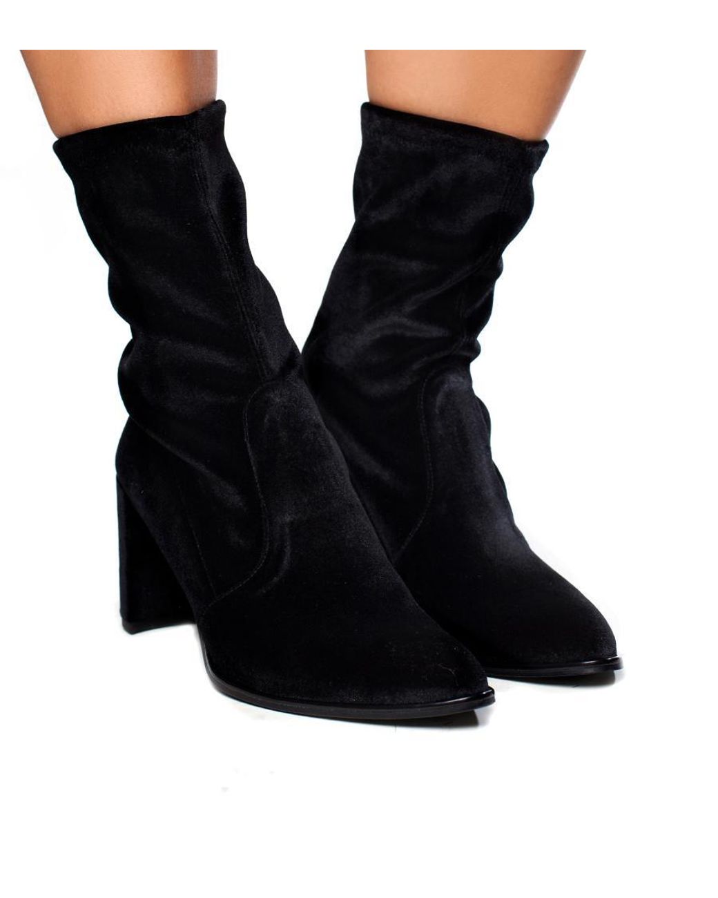 stuart weitzman velvet boots