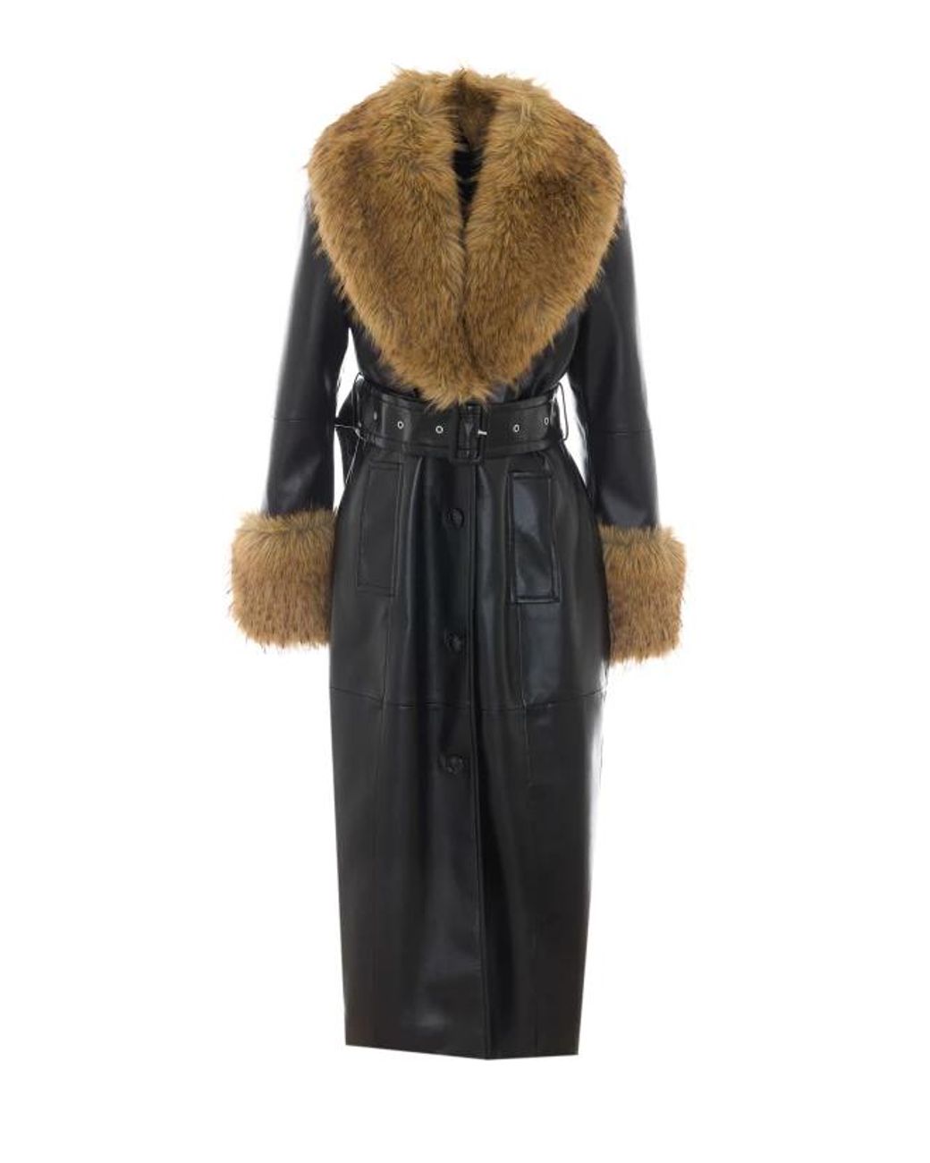 Cappotto Lungo Nero di Stand Studio in Black