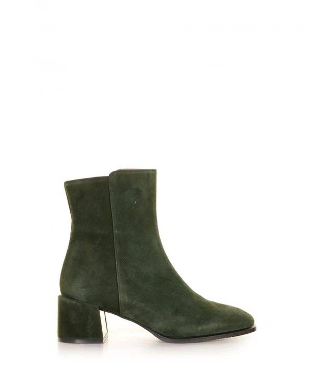 Stivaletto Verde Scuro Con Tacco A Blocco di Evaluna in Green