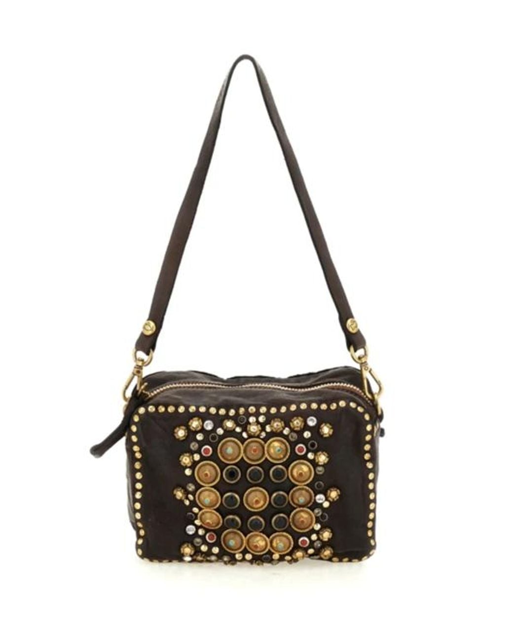 Borsa A Tracolla Kate di Campomaggi in Metallic