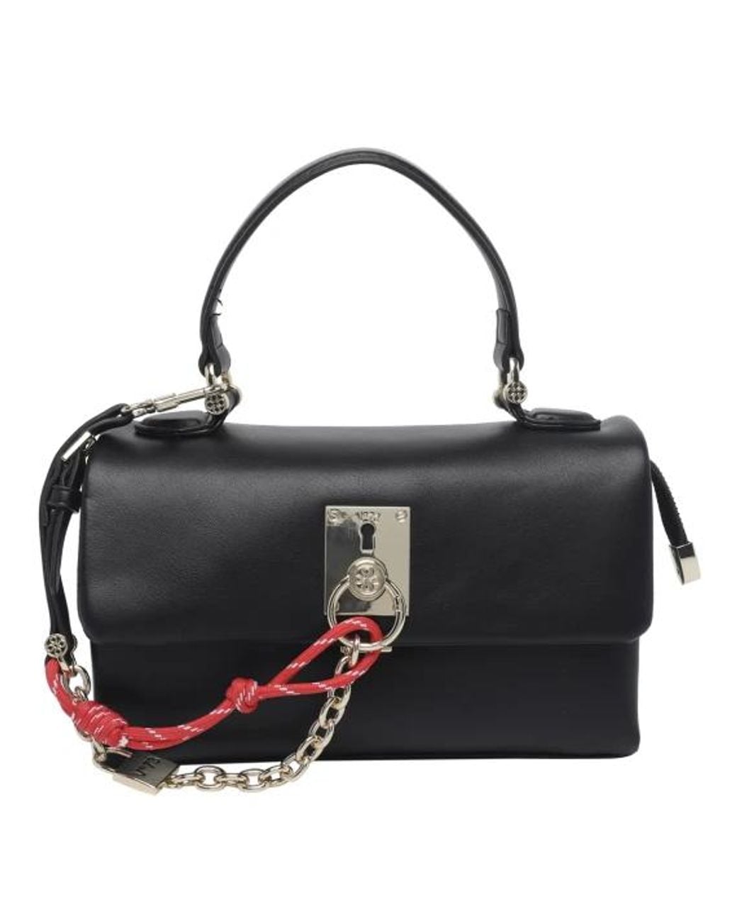 Borsa A Mano Nera Con Tracolla di V73 in Black