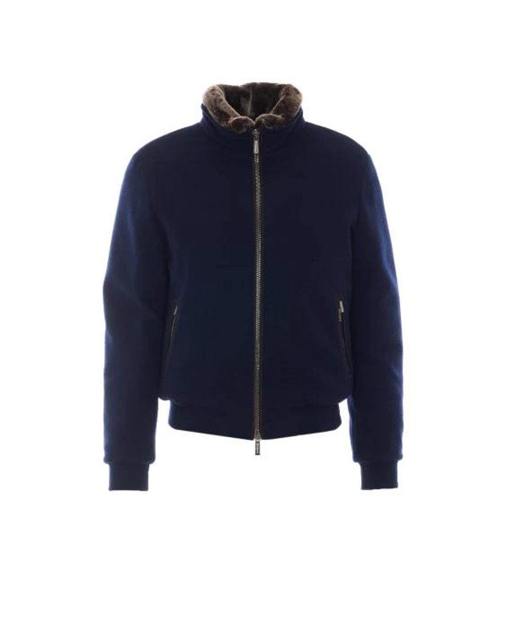 Bomber di Moorer in Blue da Uomo