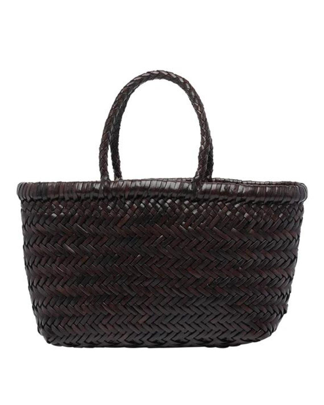 Borsa A Mano Mini Flat Gora di Dragon Diffusion in Black