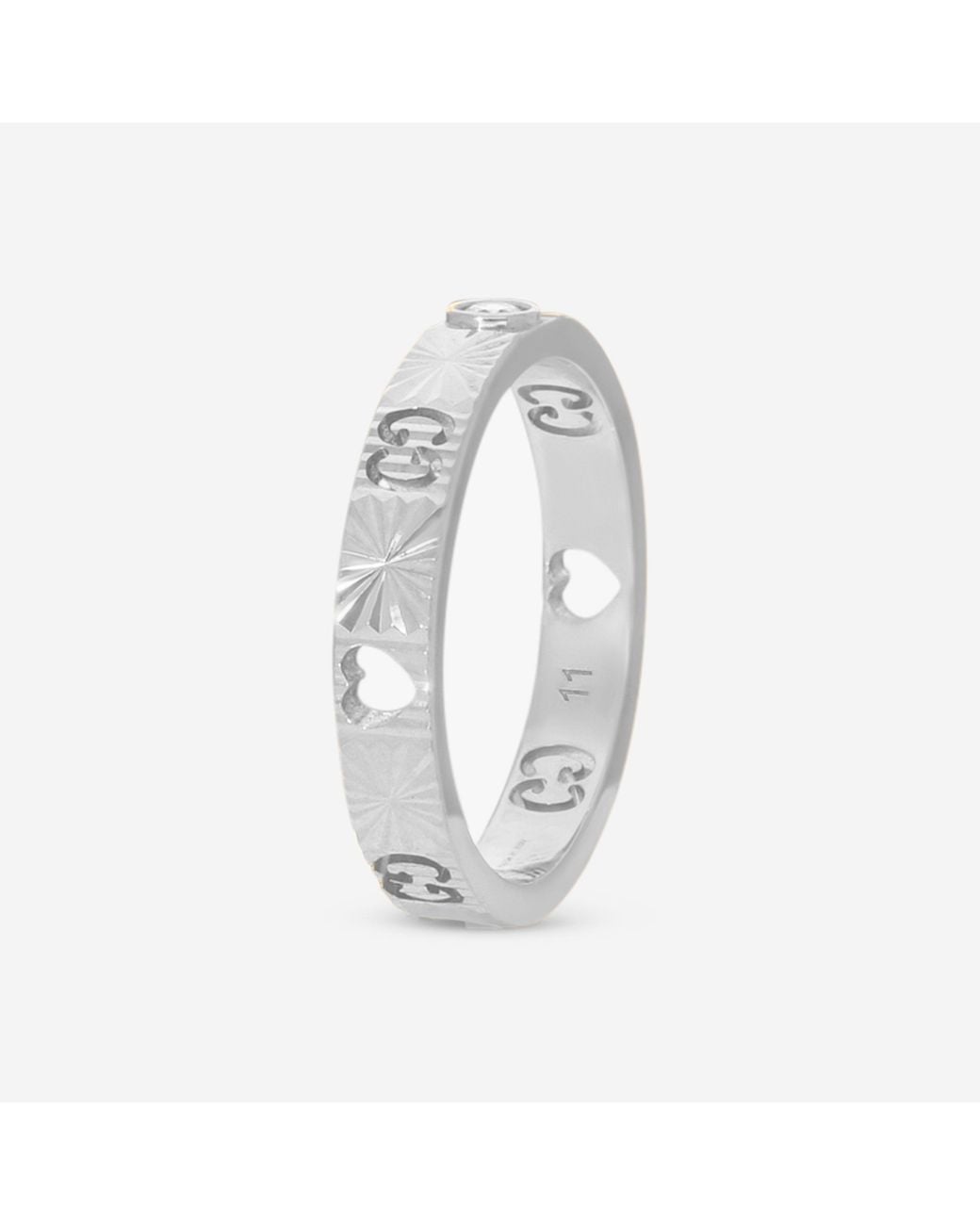 Gucci White Icon 18K Diamond Ring Ybc727892003019