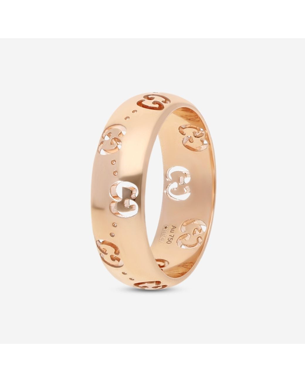 Gucci Natural Icon 18K Band Ring Sz. 6.5 Ybc804335002013-Copy