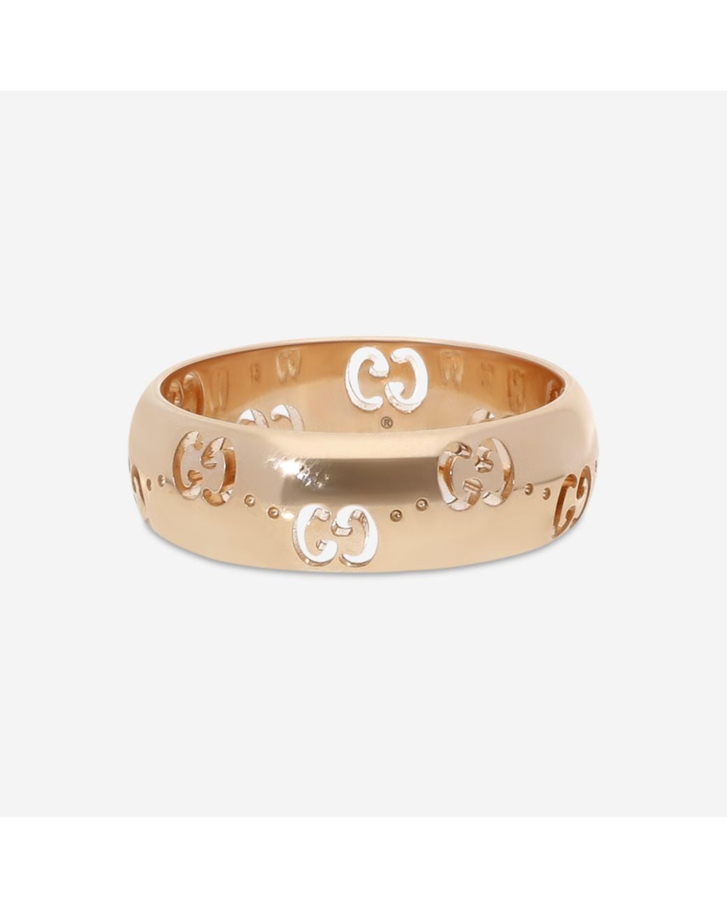 Gucci Natural Icon 18K Band Ring Sz. 6.5 Ybc804335002013-Copy