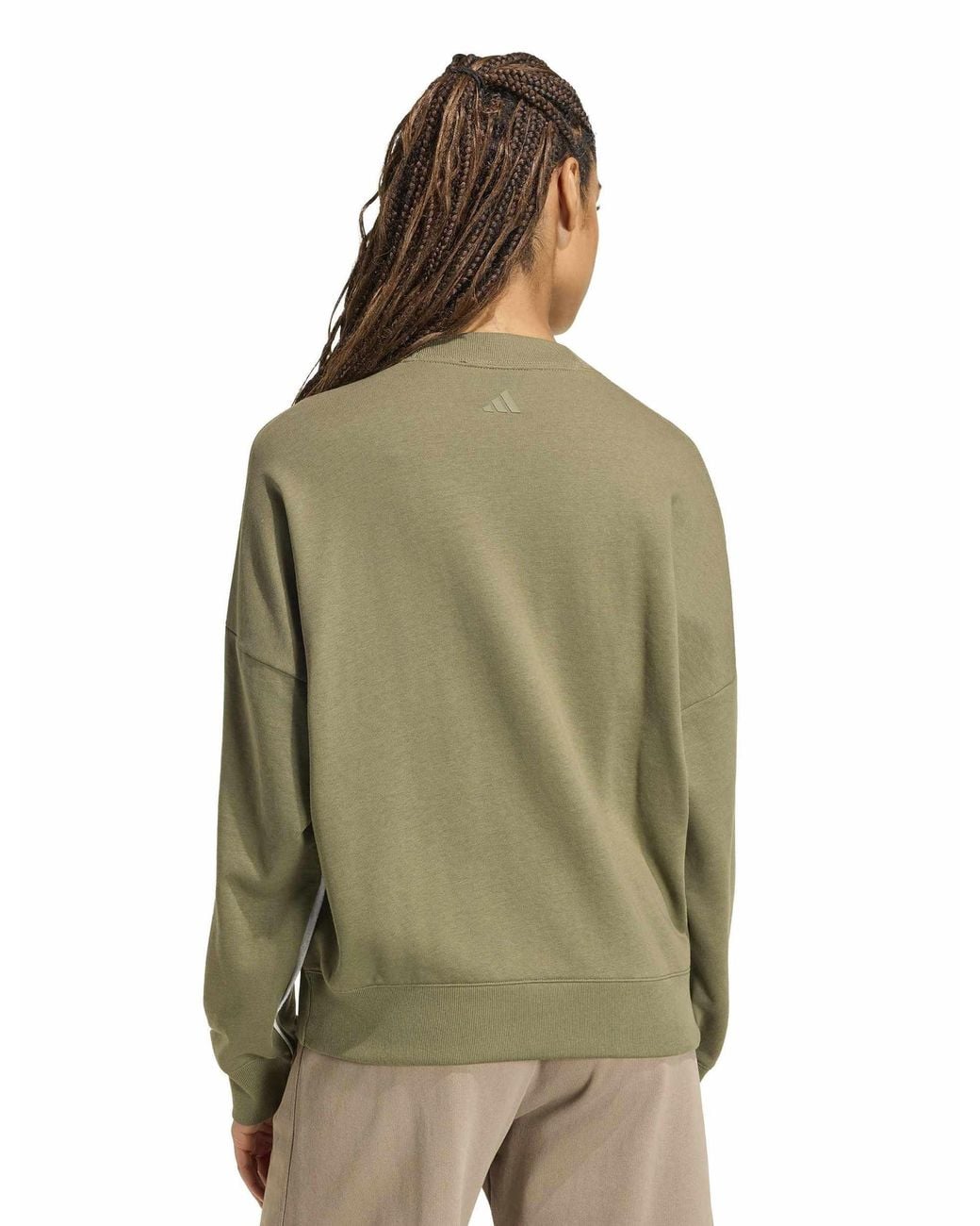 Adidas Green Women's Seasonal Essentials Colorpop Sweatshirt