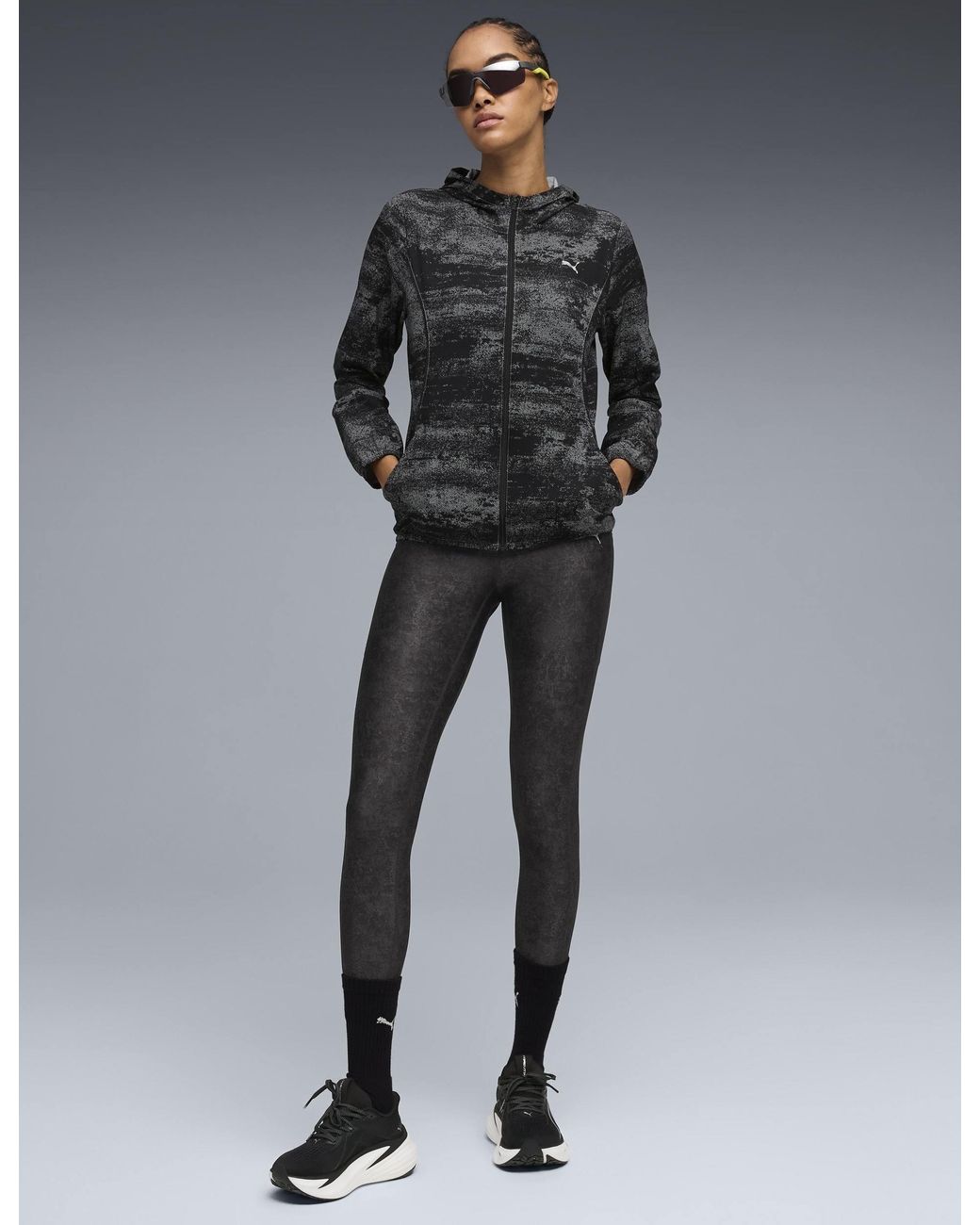 PUMA Blue Women's Velocity Running Printed Tights