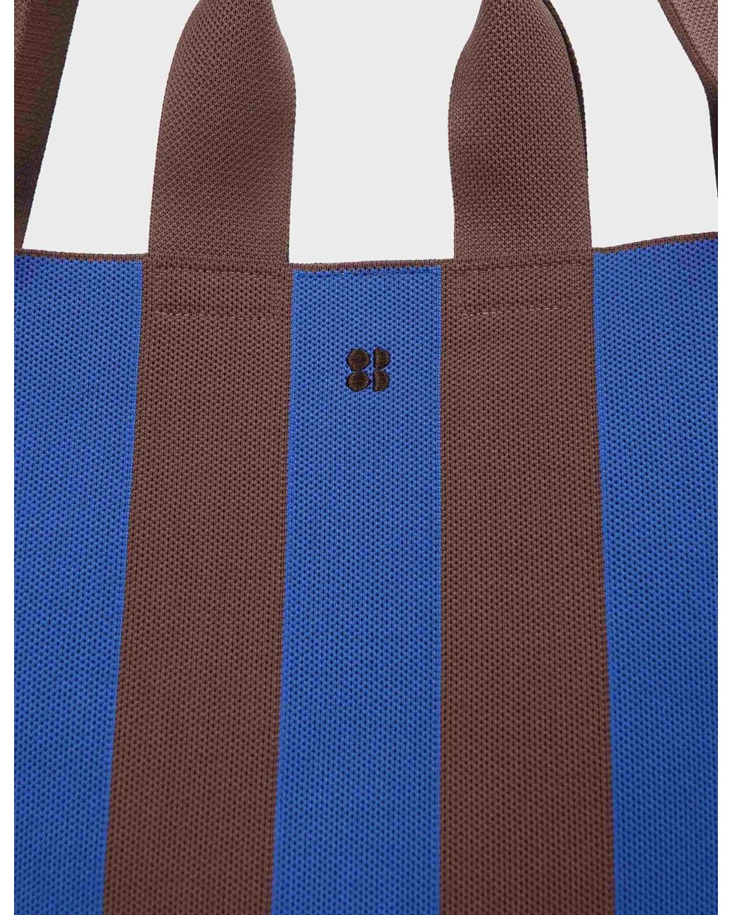 Sweaty Betty Blue Women's Knitted Stripe Bag