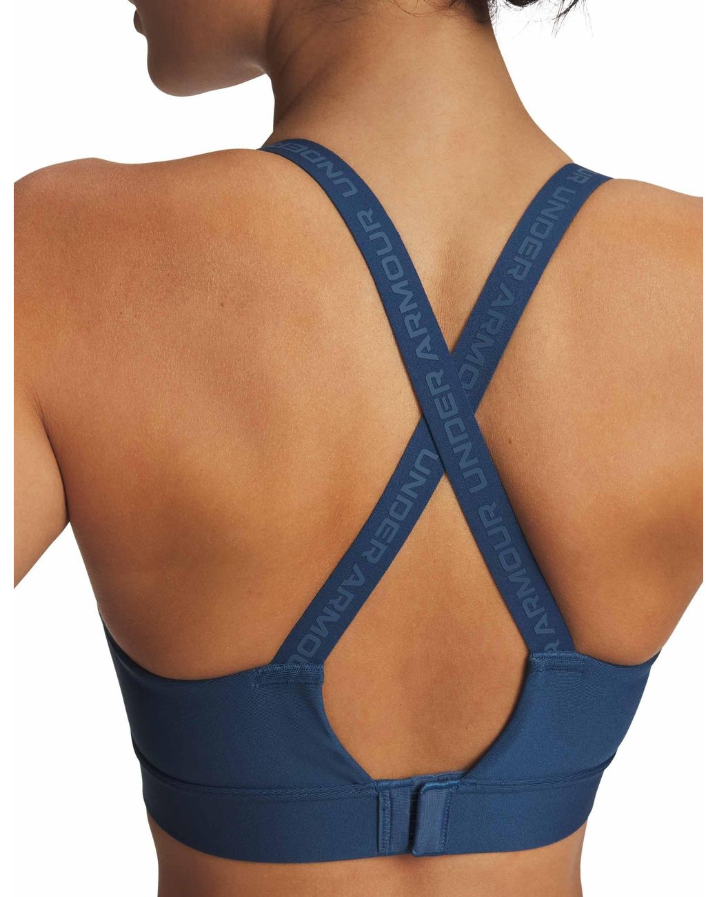 Under Armour Blue Infinity 2.0 Mid Sports Bra Wham Wham