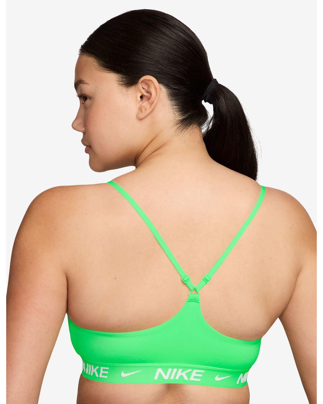 Nike Green Women's Indy Light Support Sports Bra