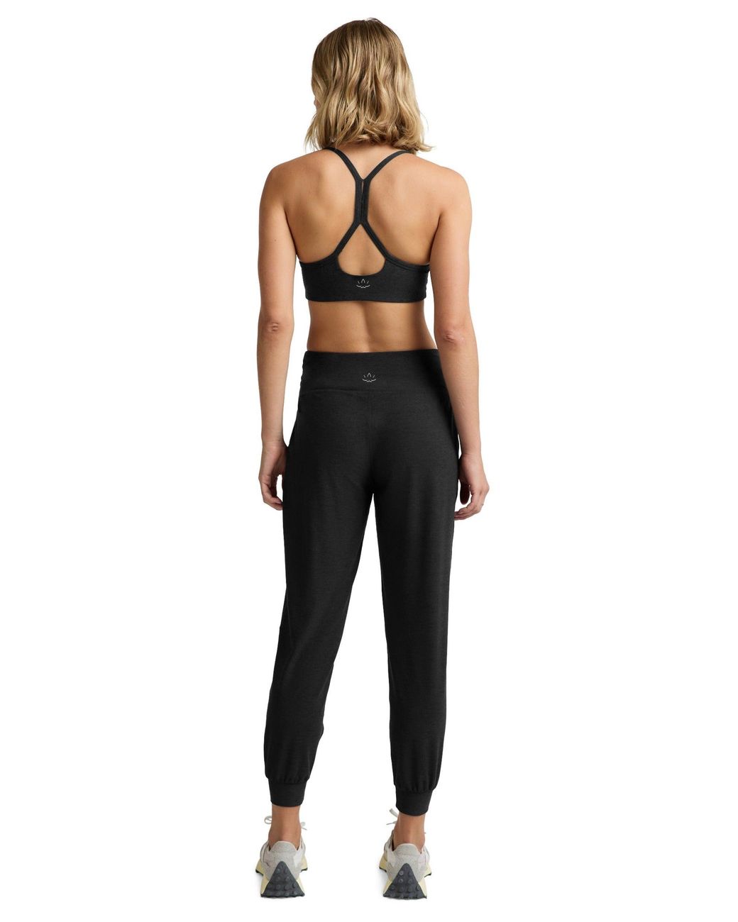 Beyond Yoga Black Women's Midweight Spacedye Midi jogger