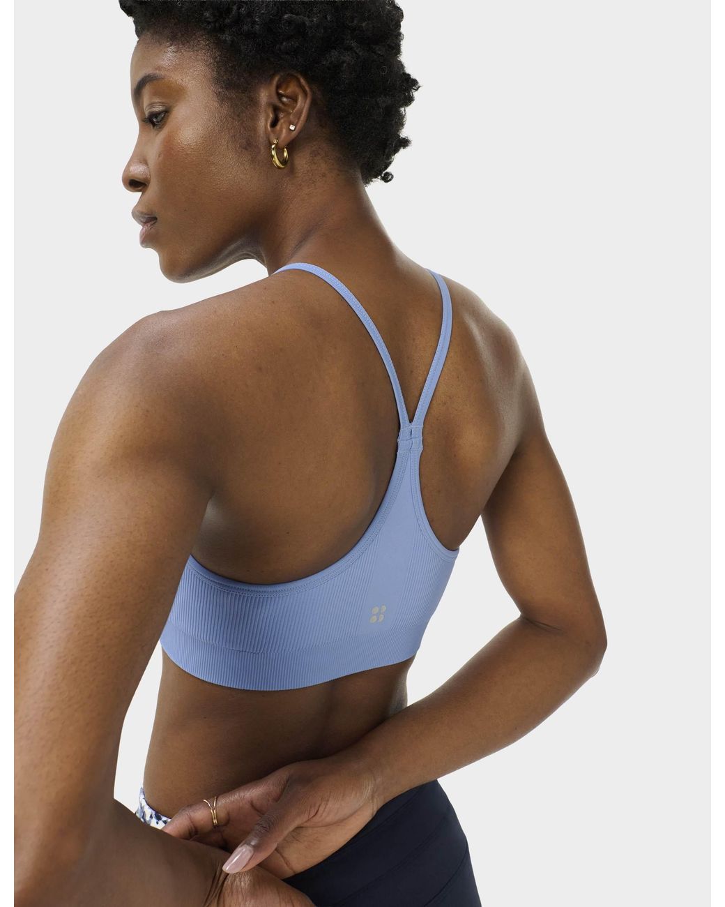 Sweaty Betty Blue Women's Spirit Restored Yoga Sports Bra