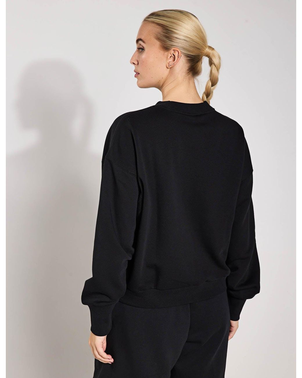 Adidas Black Women's All Szn Fleece Loose Sweatshirt