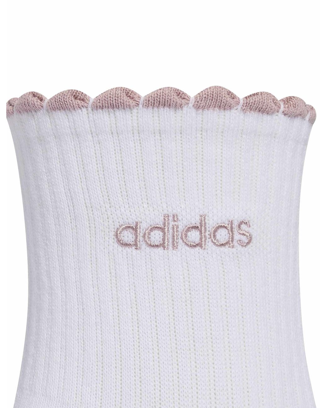 Adidas White Women's Quarter Sock 3 Pair Pack